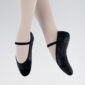 Boys Black Leather Ballet Shoes