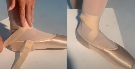 How To Tie Pointe Shoes